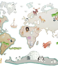 World Map XL Animals